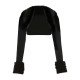 Women Fashion Plush Long Sleeve Crop Cardigan