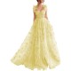 Women Elegant Lace Slit Party Dress