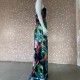 Women Fashion Casual Vacation Loose Floral Printed V-Neck Camisole Dress