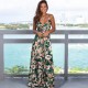 Women Fashion Casual Vacation Loose Floral Printed V-Neck Camisole Dress