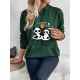 Women Casual Print Hoodie