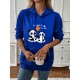 Women Casual Print Hoodie