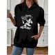 Women Casual Print Hoodie