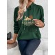 Women Casual Print Hoodie