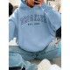 Women Casual Loose Letter-Print Hoodie