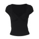 Women Summer Sexy V-Neck Tight Short-Sleeved Top