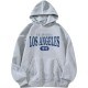 Casual Fashion Printed Loose Fleece-Lined Hoodie