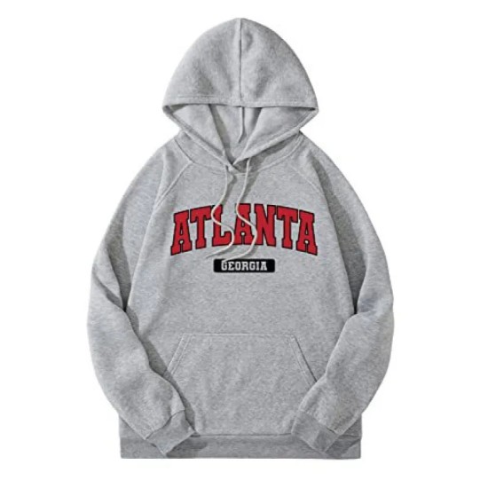 Casual Fashion Printed Loose Fleece-Lined Hoodie