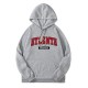 Casual Fashion Printed Loose Fleece-Lined Hoodie