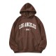 Casual Fashion Printed Loose Fleece-Lined Hoodie
