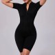 Summer Zipper Short-Sleeved Outer Wearing Fitness Yoga Rompers