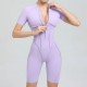 Summer Zipper Short-Sleeved Outer Wearing Fitness Yoga Rompers