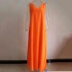 S-5XL Women Solid Color Sleeveless V-neck Maxi Dress