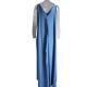 S-5XL Women Solid Color Sleeveless V-neck Maxi Dress