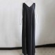 S-5XL Women Solid Color Sleeveless V-neck Maxi Dress