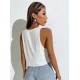 Women Flag Printed Sleeveless Tank Top