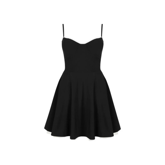 Women Fashion Sling Puff Party Dress