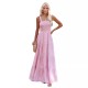 Women Casual Vacation Solid Color Pleated Sleeveless Loose Dress