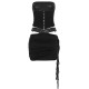 Women Fashion Sexy Solid Color Pu Leather Splicing Tube Top Tight Skirts Two-Piece Set