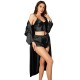 Women Sexy Solid Color Pajamas Three-Piece Set