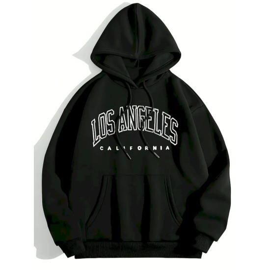 Women Casual Letter-Print Loose Hoodie