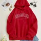 Women Casual Letter-Print Loose Hoodie