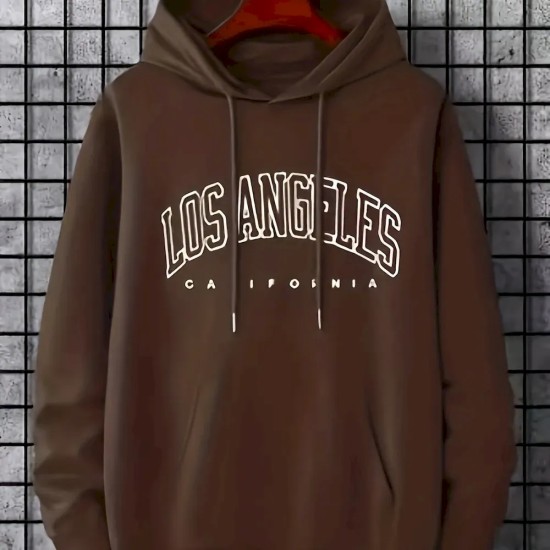Women Casual Letter-Print Loose Hoodie