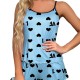 Women Sexy Leopard Print Pajamas Two-Piece Set