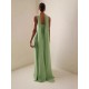 Women Elegant Solid Color Strapless Pleated Party Dress