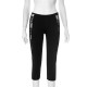 Women Summer Low Waist Mesh Lace See-Through Solid Color Cropped Casual Pants