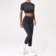 Yoga Quick-Drying Tight Short-Sleeved Sports Fitness Set