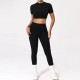 Yoga Quick-Drying Tight Short-Sleeved Sports Fitness Set