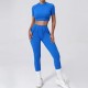 Yoga Quick-Drying Tight Short-Sleeved Sports Fitness Set