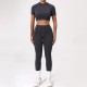 Yoga Quick-Drying Tight Short-Sleeved Sports Fitness Set