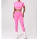 Yoga Quick-Drying Tight Short-Sleeved Sports Fitness Set