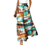 Women Casual Solid Color High Waist Wide Leg Pants Women Casual Solid Color High Waist Wide Leg Pants