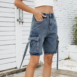 Women Summer Street Denim Shorts Women Summer Street Denim Shorts