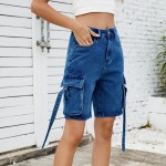 Women Summer Street Denim Shorts Women Summer Street Denim Shorts