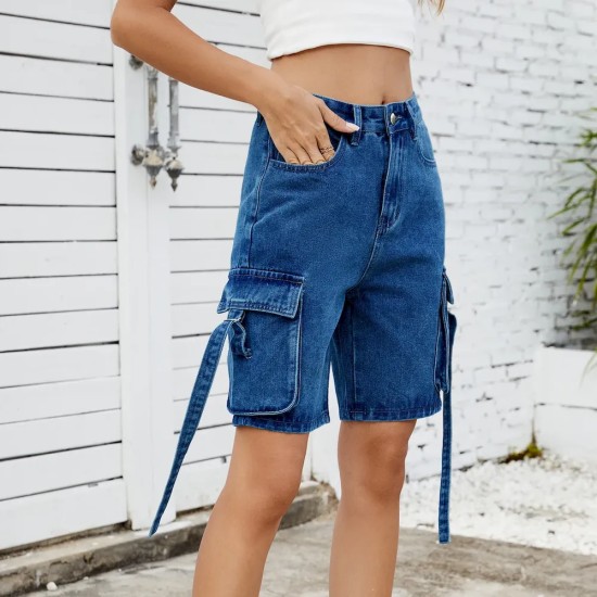 Women Summer Street Denim Shorts Women Summer Street Denim Shorts