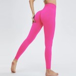 Women Fashion Solid Color High Waist Seamless Yoga Pants