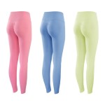 Women Fashion Solid Color High Waist Seamless Yoga Pants