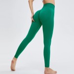 Women Fashion Solid Color High Waist Seamless Yoga Pants