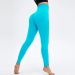 Women Fashion Solid Color High Waist Seamless Yoga Pants