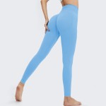 Women Fashion Solid Color High Waist Seamless Yoga Pants