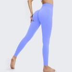 Women Fashion Solid Color High Waist Seamless Yoga Pants