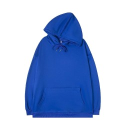 Simple Solid Color Loose Hoodie