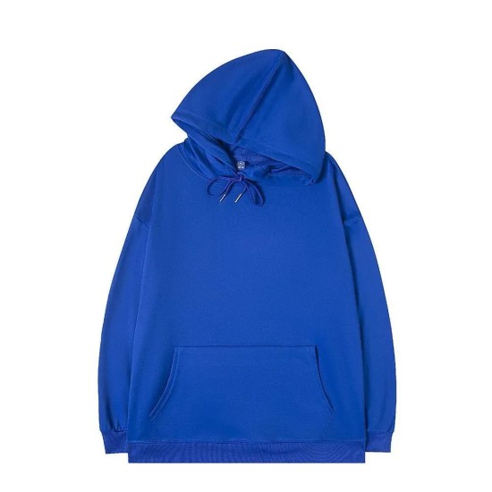 Simple Solid Color Loose Hoodie