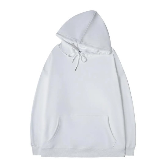 Simple Solid Color Loose Hoodie