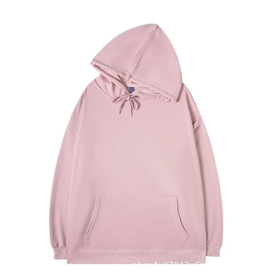 Simple Solid Color Loose Hoodie