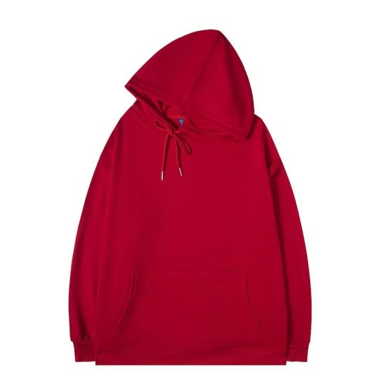 Simple Solid Color Loose Hoodie
